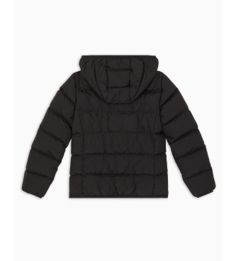 EA7 Shiny Quilted Jacket Black