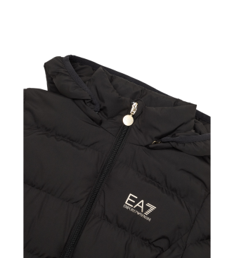 EA7 Shiny Quilted Jacket Black