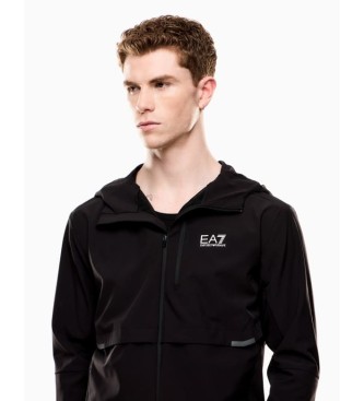 EA7 Chaqueta Con Capucha Dynamic Athlete De Tejido Tcnico Ventus7 Negro