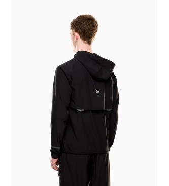 EA7 Chaqueta Con Capucha Dynamic Athlete De Tejido Tcnico Ventus7 Negro