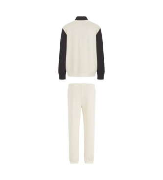 EA7 Beige cotton blend tracksuit