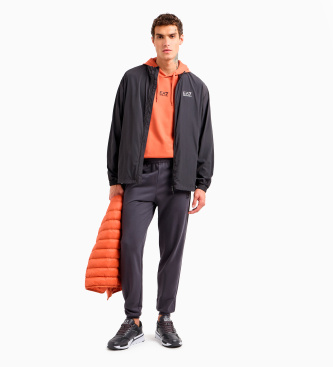 EA7 Chándal de algodón regular fit naranja, gris