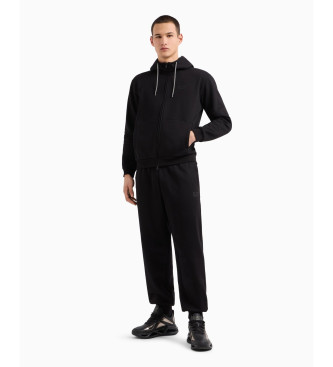 EA7 Tracksuit black fleece