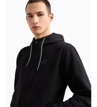 EA7 Trningsoverall svart fleece