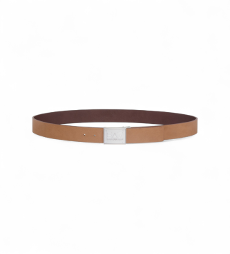 EA7 Cinto revers�vel castanho