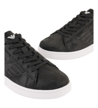 EA7 Classic Camouflage Leather Sneakers black