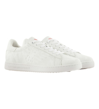 EA7 Classic Camouflage Leather Sneakers white