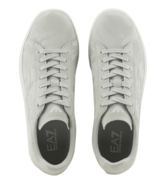 EA7 Sneakers classiche in pelle mimetica grigia