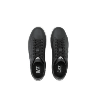EA7 Klasyczne skórzane buty Cc czarne