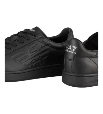 EA7 Scarpe da ginnastica classiche in pelle Cc nere