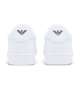 EA7 Sneakers classiche in pelle bianca