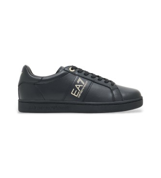 EA7 Tnis clssicos em pele preto