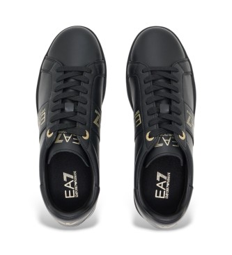 EA7 Tnis clssicos em pele preto