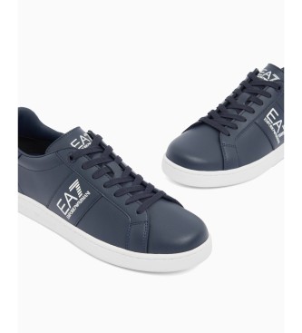 EA7 Klasične usnjene športne copate Ea7 Marine