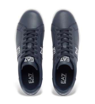 EA7 Klasične usnjene športne copate Ea7 Marine