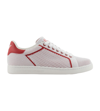 EA7 Classic Knit Sneakers red