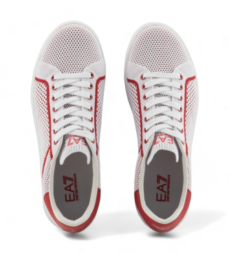 EA7 Klassiske strik-sneakers i rd