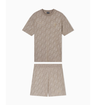 EA7 Ensemble Soccer beige
