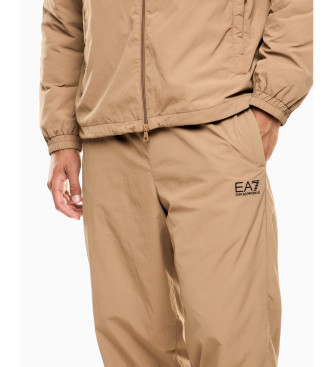 EA7 Fato de treino Core Identity em nylon castanho