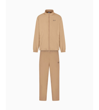 EA7 Fato de treino Core Identity em nylon castanho