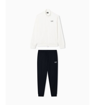 EA7 Trainingspak Core Identity wit, marineblauw