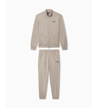 EA7 Fato de treino Core Identity bege