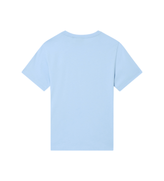 EA7 Camiseta con logotipo frontal azul