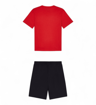 EA7 Conjunto b�sico de identidade para rapaz Vermelho