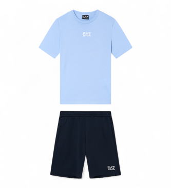 EA7 T-shirt et short Core Identity bleu