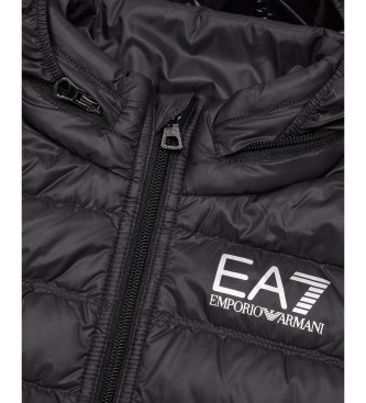 EA7 Core Identity Boy gilet en duvet noir pliable et matelass