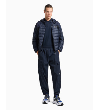 EA7 Foldable down jacket Core Identity navy