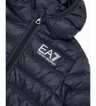 EA7 Casaco acolchoado de penas azul-marinho