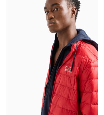 EA7 Veste en duvet Core Identity veste pliante rouge