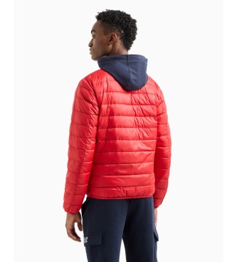 EA7 Veste en duvet Core Identity veste pliante rouge