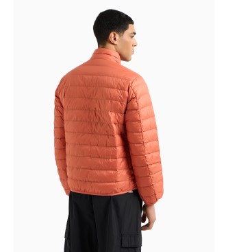 EA7 Down jacket Core Identity folding jacket orange