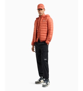 EA7 Down jacket Core Identity folding jacket orange