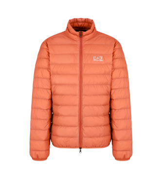 EA7 Chaqueta de plumas Core Identity plegable naranja