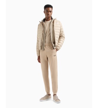 EA7 Opvouwbaar beige donsjack