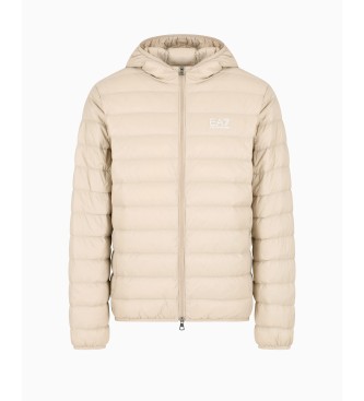 EA7 Opvouwbaar beige donsjack