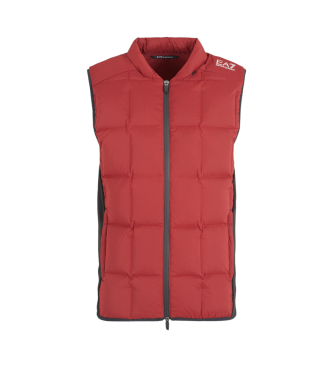 EA7 Gilet in piumino bordeaux