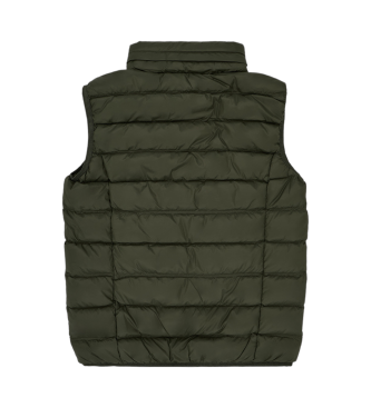 EA7 Quilted hooded waistcoat Visibility Boy  green