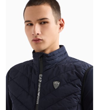 EA7 Chaleco Plegable Premium Shield marino