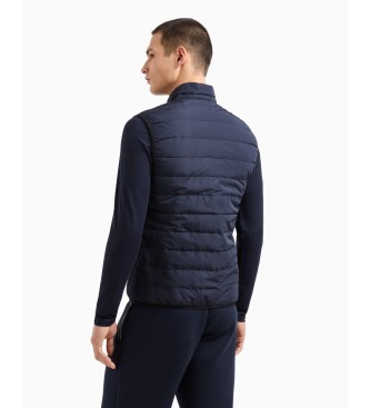 EA7 Chaleco Plegable Premium Shield marino