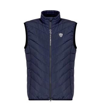 EA7 Chaleco Plegable Premium Shield marino
