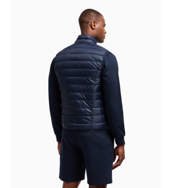 EA7 Gilet ripiegabile Core Identity in blu navy