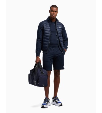 EA7 Gilet ripiegabile Core Identity in blu navy