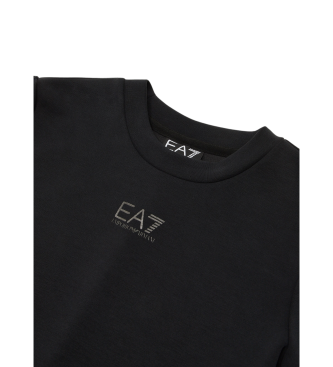 EA7 Robe prcieuse  manches longues en modal noir