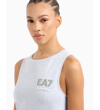EA7 Dolga obleka Logo Series siva