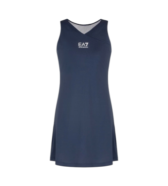 EA7 Robe Tennis Pro en tissu technique Ventus7 bleu