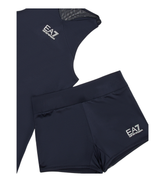 EA7 Robe Tennis Pro en tissu technique Ventus7 navy